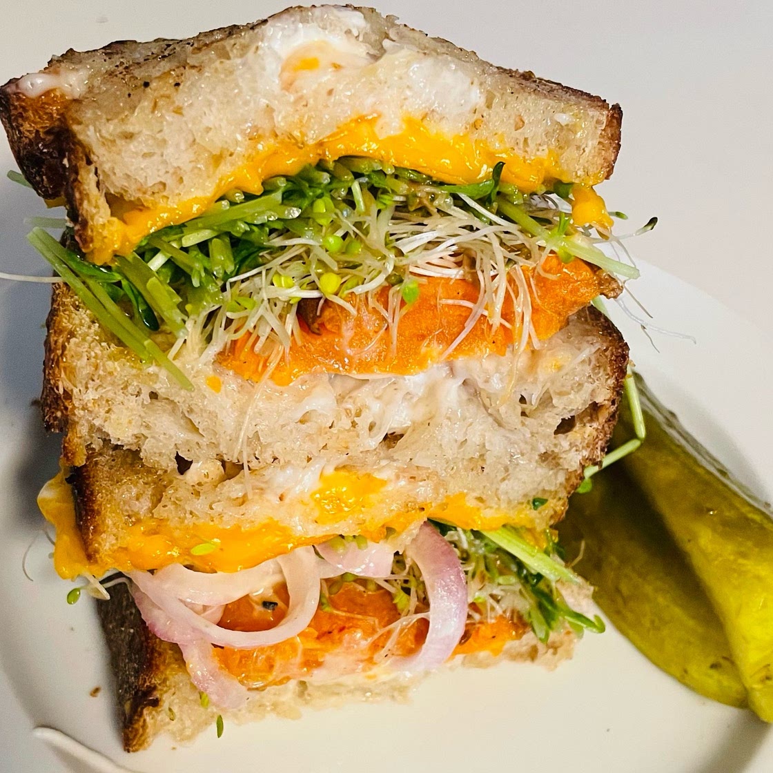 Vegan Balsamic Sweet Potato Grilled Cheese