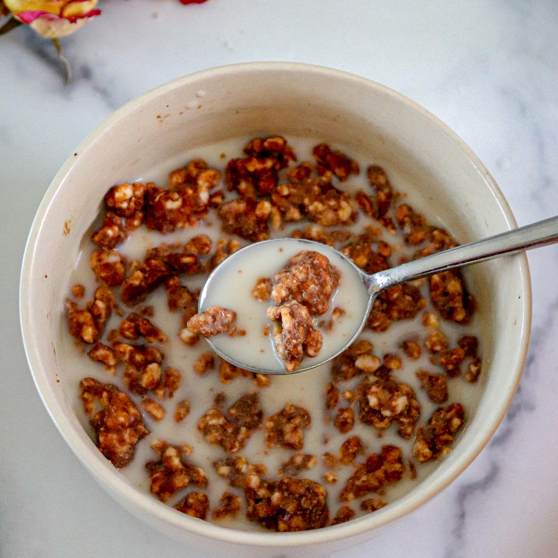 Peanut Butter Crunch Cereal (vegan + gluten free)