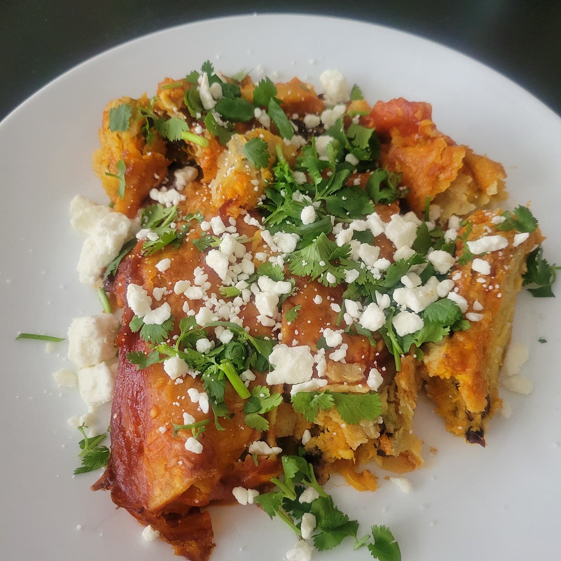 Sweet Potato Anchiladas