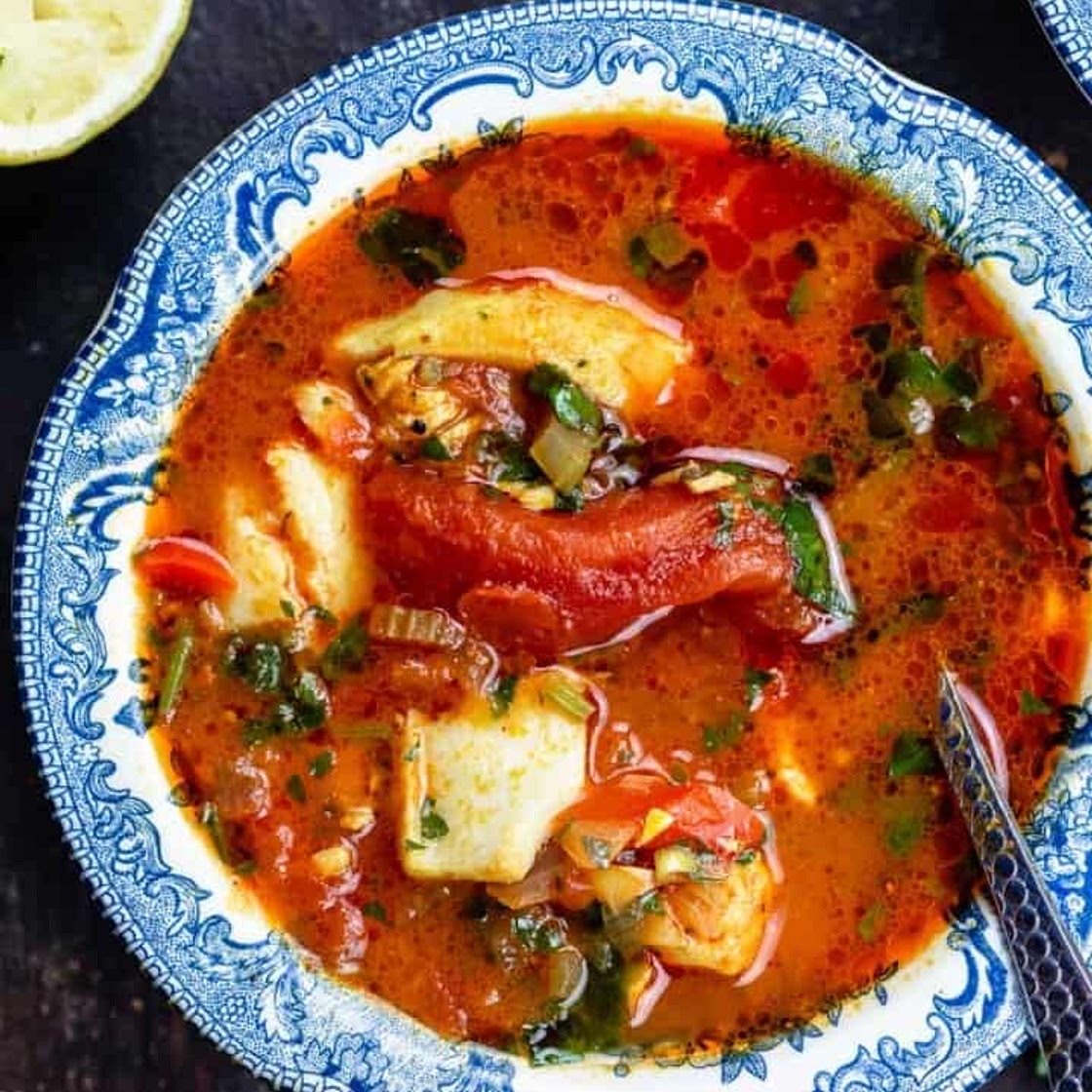 Mediterranean-Style Fish Soup Recipe - The Mediterranean Dish