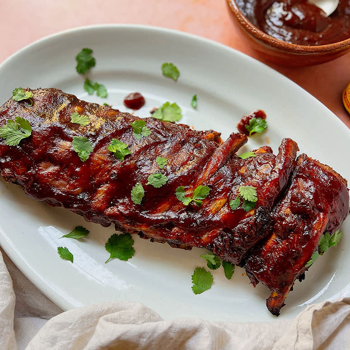Pork Ribs with Chipotle BBQ Sauce