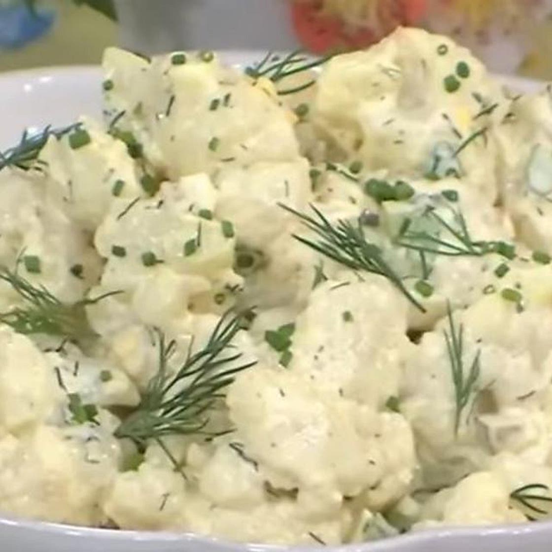 Valerie Bertinelli’s Cauliflower “Potato” Salad Recipe Will Make You Forget About Potatoes | Salads | Video | 30Seconds Food