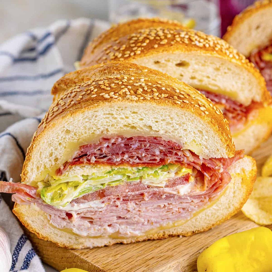 Tik Tok Grinder Salad Sandwich
