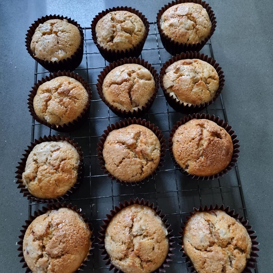 Rhubarb muffins