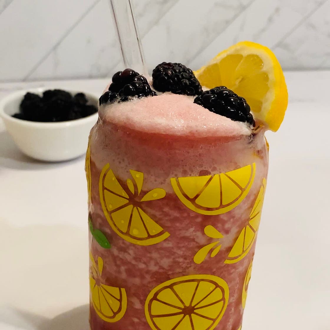 Spiked Blackberry Frozen Lemonade 