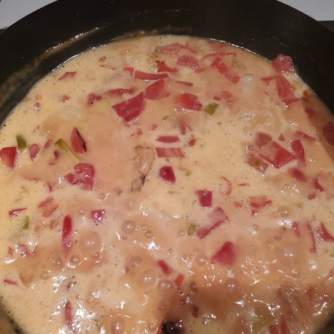 Garlic Shrimp in Coconut Milk, Tomatoes and Cilantro