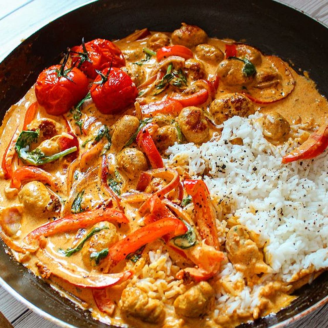 Creamy Paprika Chicken Meatballs