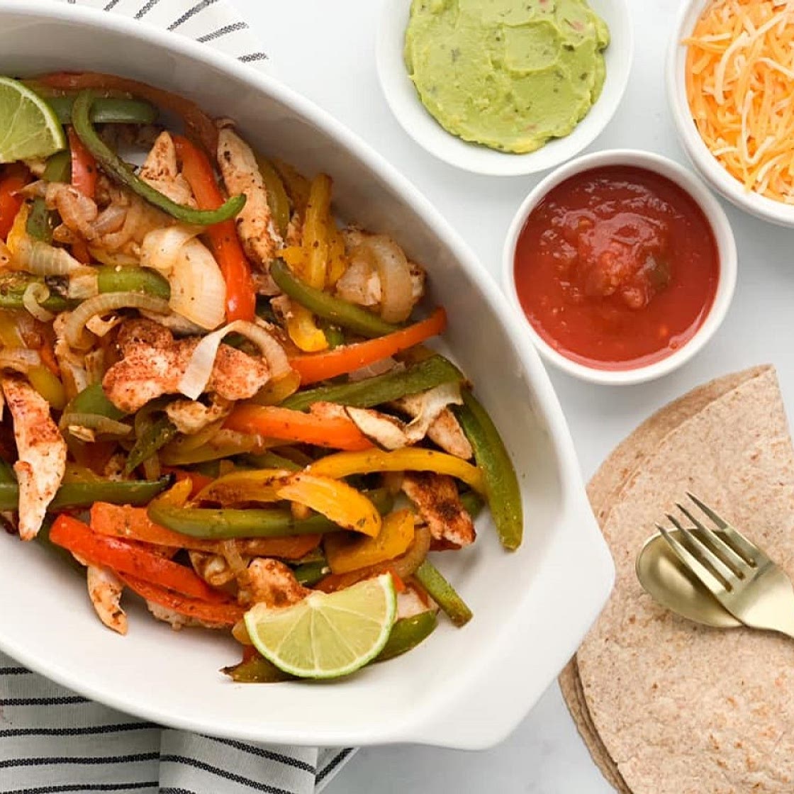 One Pan Chicken Fajitas