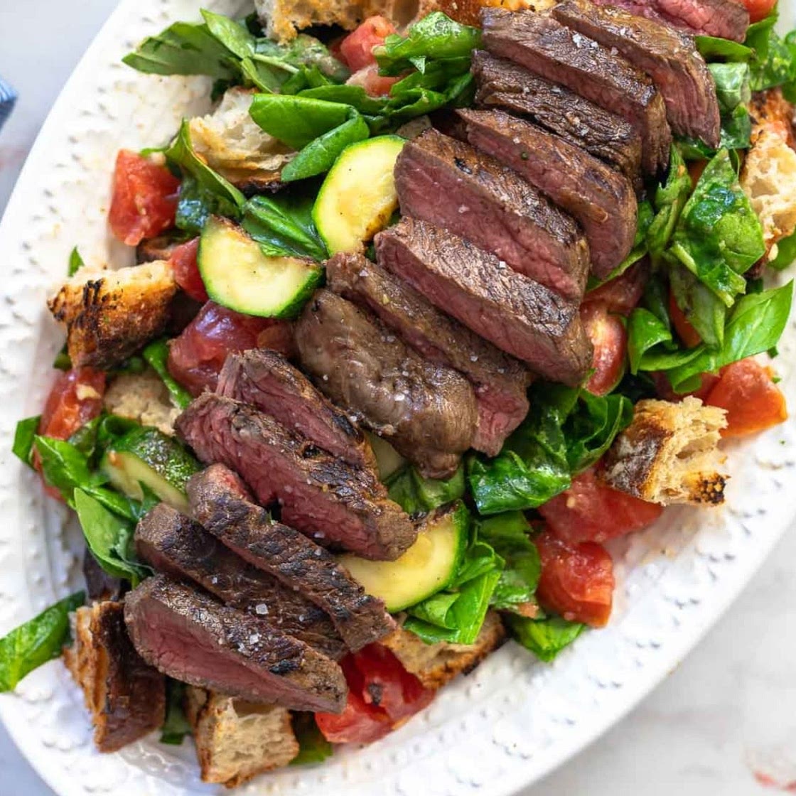 steak & salad