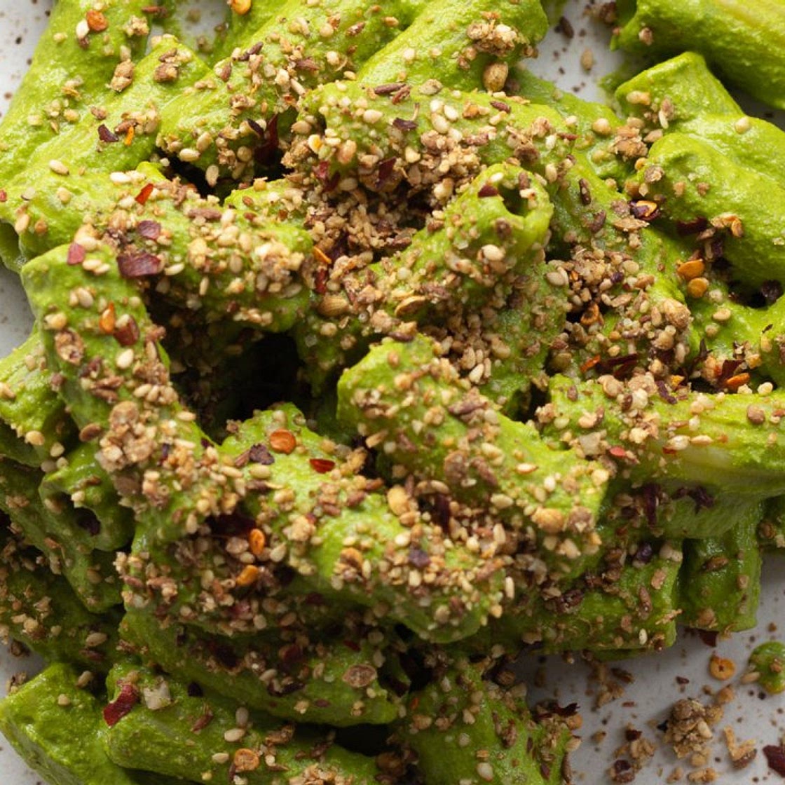 Healthy & Quick Weeknight Pasta With Kale + Tahini