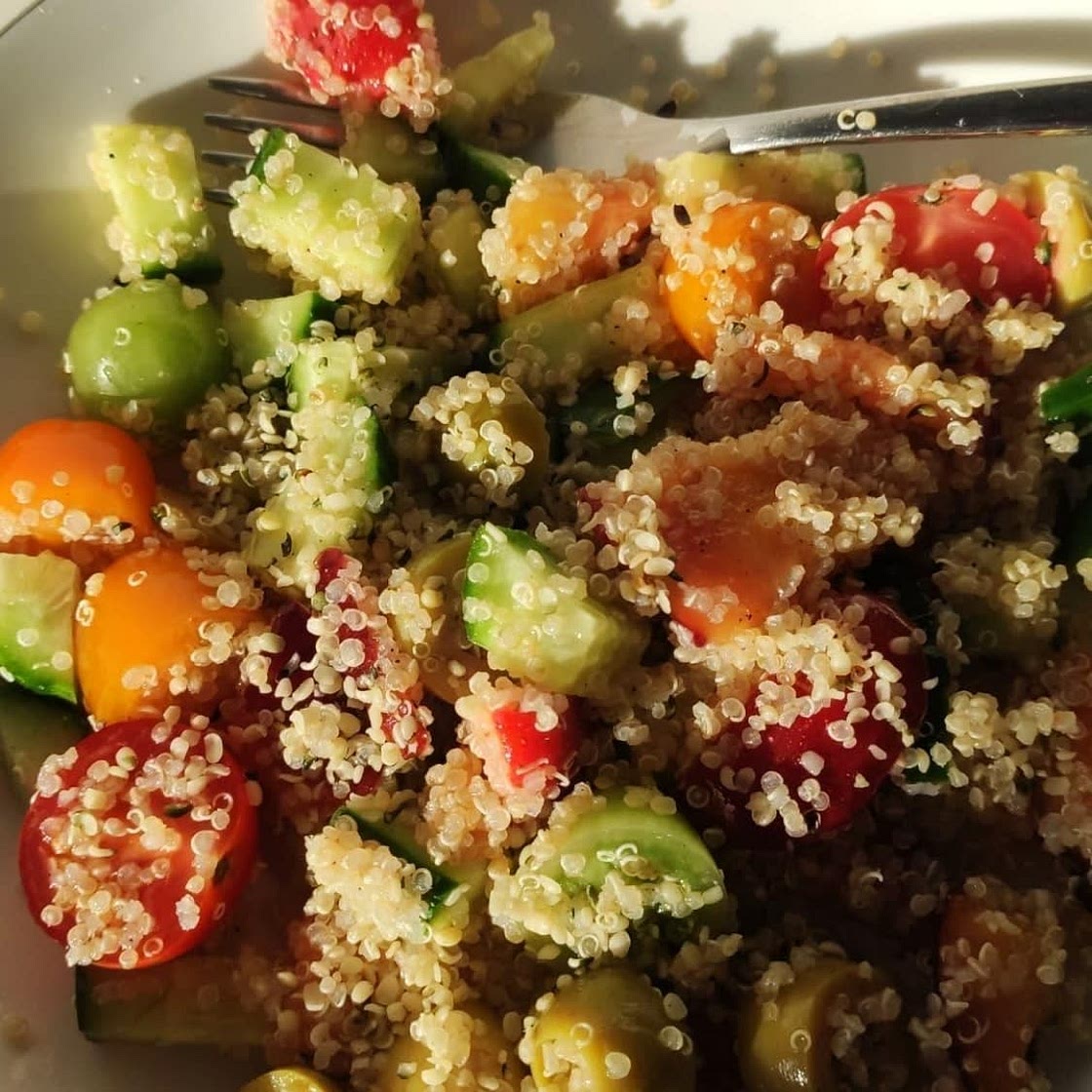 Mediterranean Quinoa Salad (Vegan, Gluten Free)