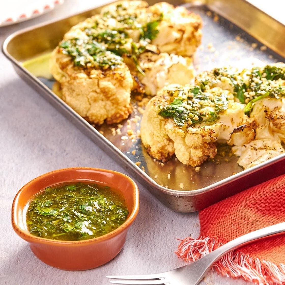 Chimichurri Cauliflower Steaks