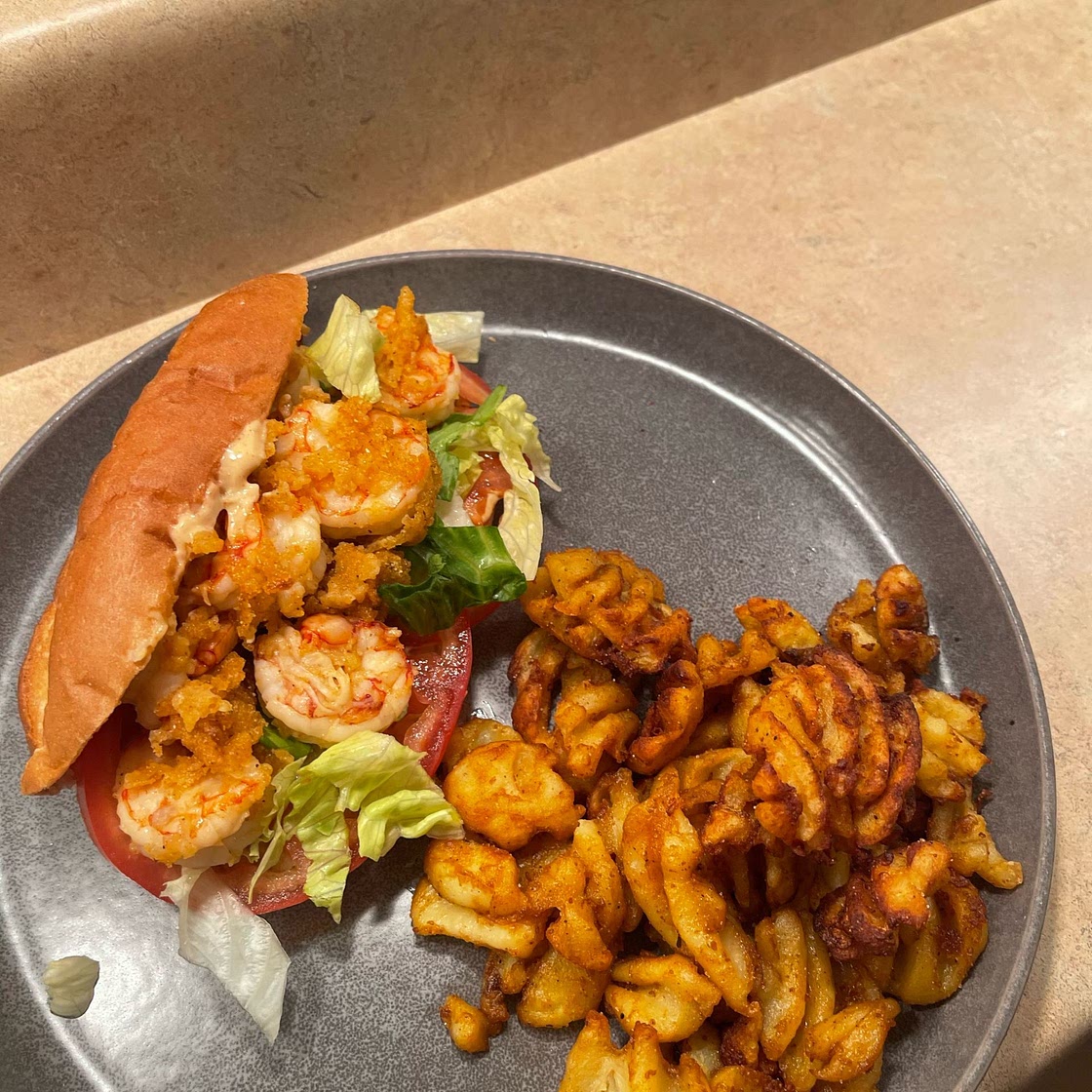 Authentic New Orleans Shrimp Po' Boy with Creole Remoulade Sauce