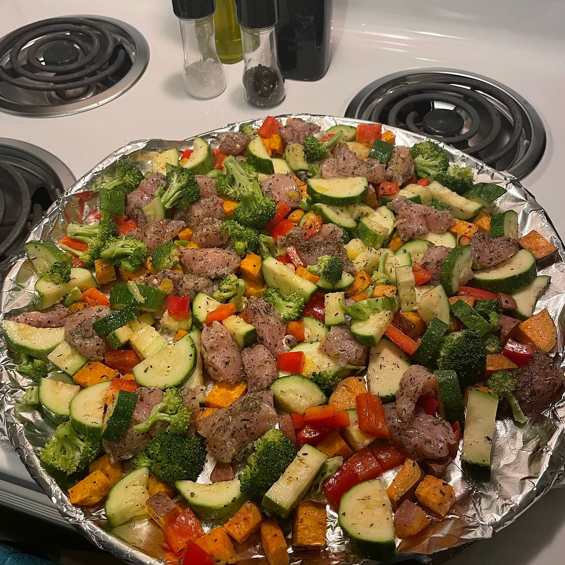 Sheet Pan Chicken and Rainbow Vegetables