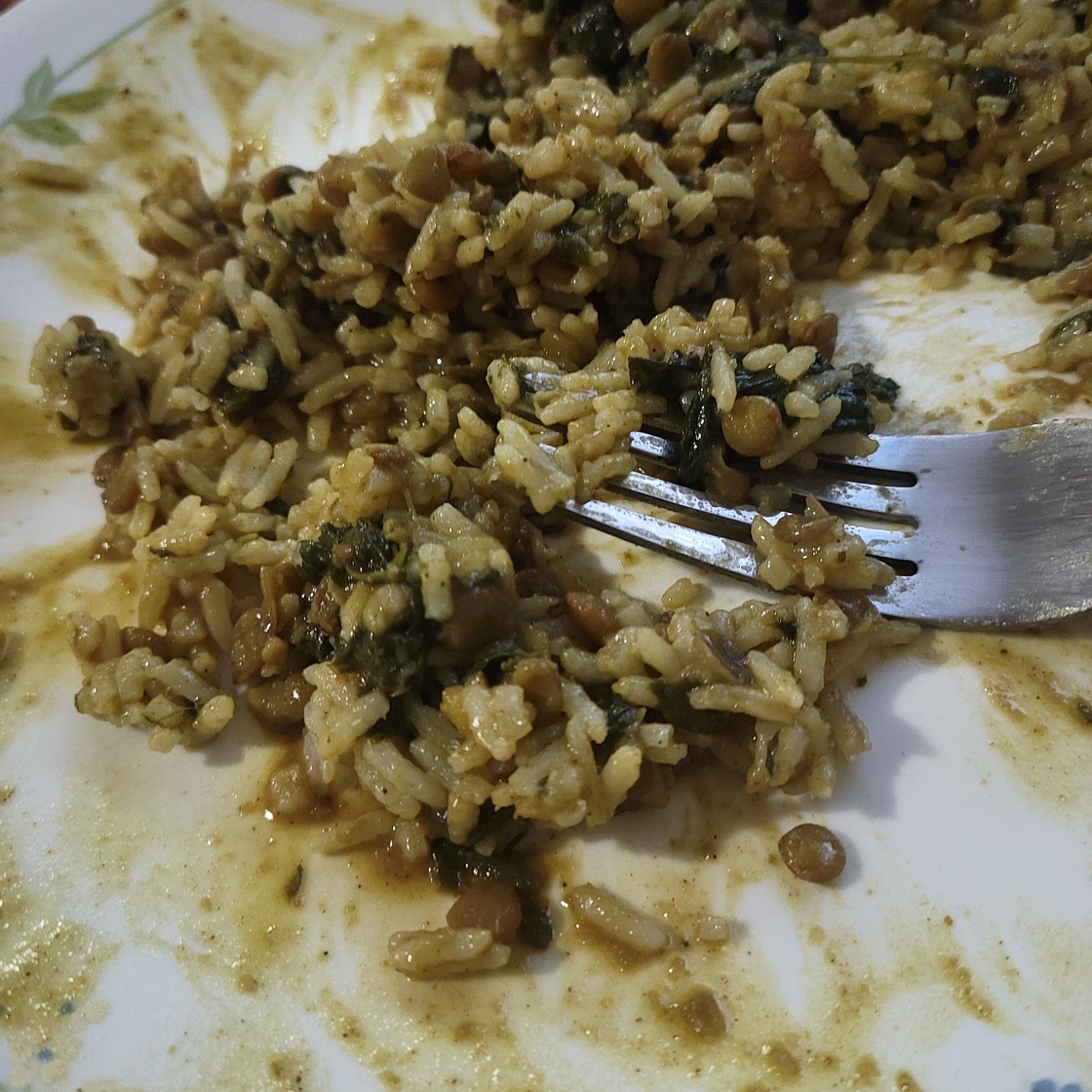 Spinach and lentil "Tikka masala"