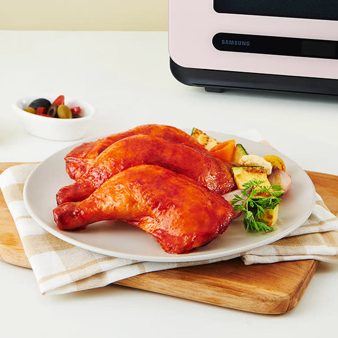 QR치킨 통다리구이 핫바베큐맛 (2인분)