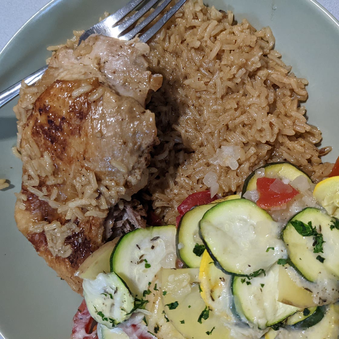Rice and Wings (or Thighs)