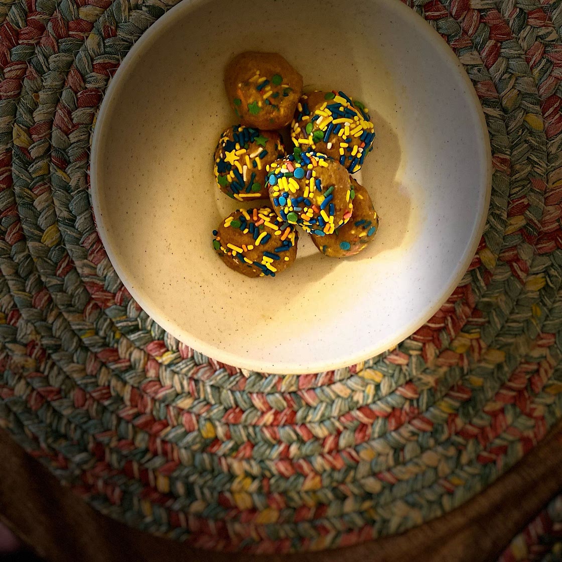 Cake Batter Protein Balls