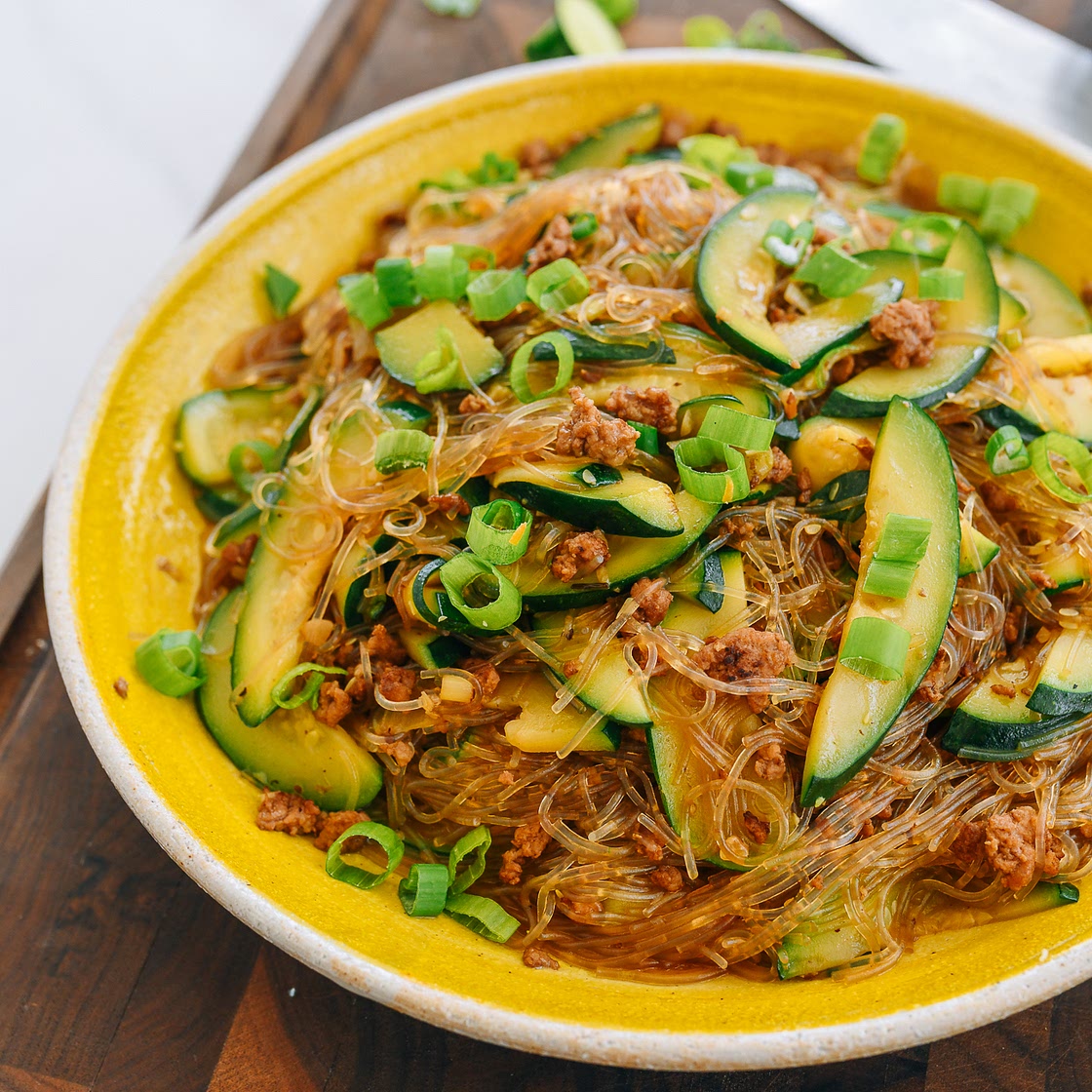 Zucchini with Glass Noodles