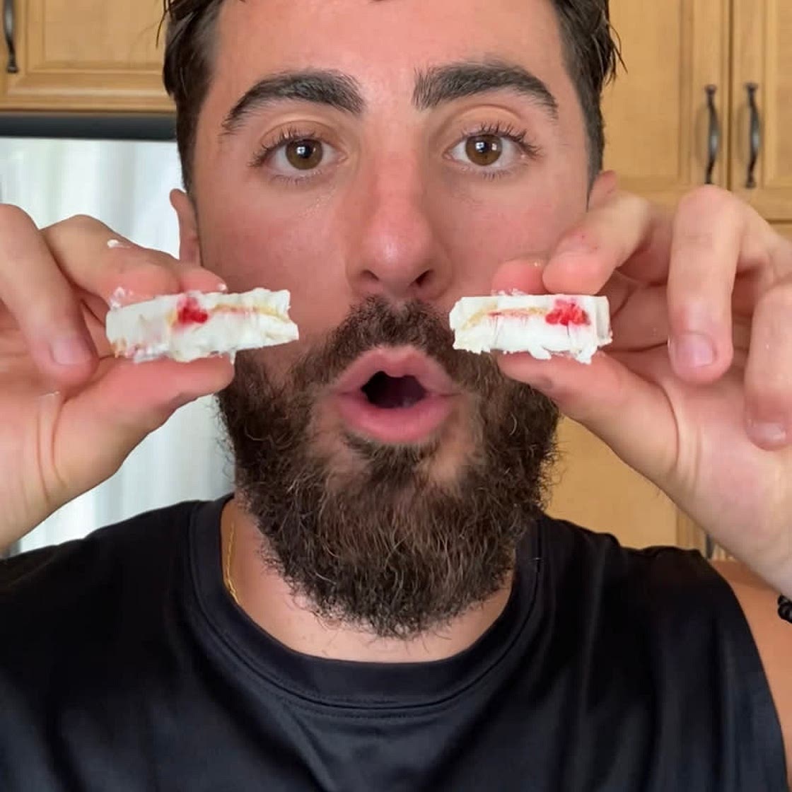 3-Ingredient Peanut Butter Jelly FroYo Bites