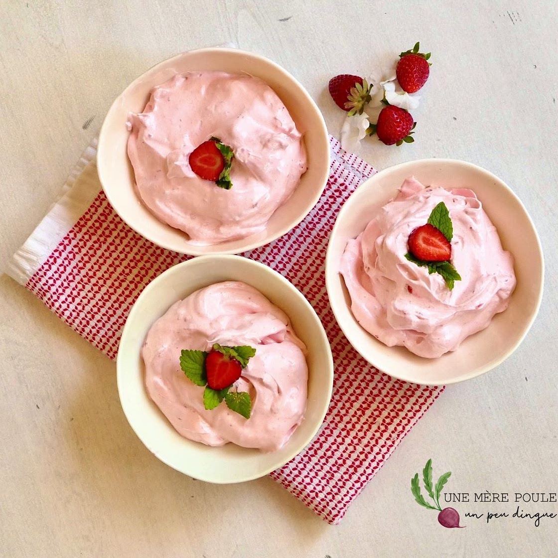 Mousse aux fraises de grand-maman Arsélia