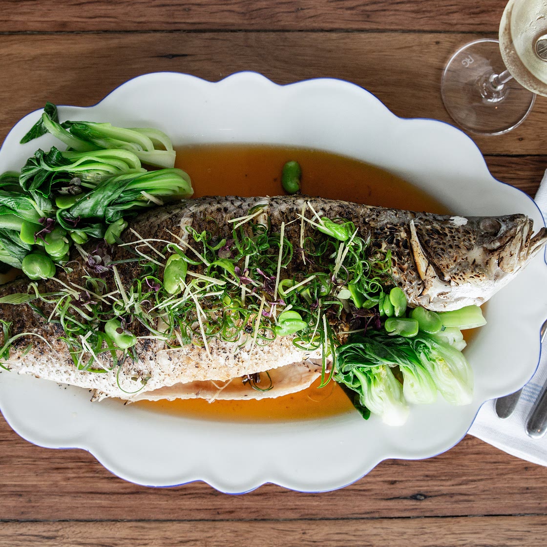 Pan Roasted Barramundi with Asian Greens | Australian Barramundi