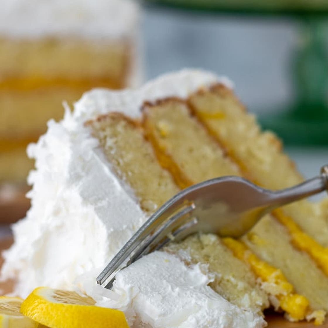 Coconut Lemon Curd Cake (Cake Mix or Gluten-Free Option)