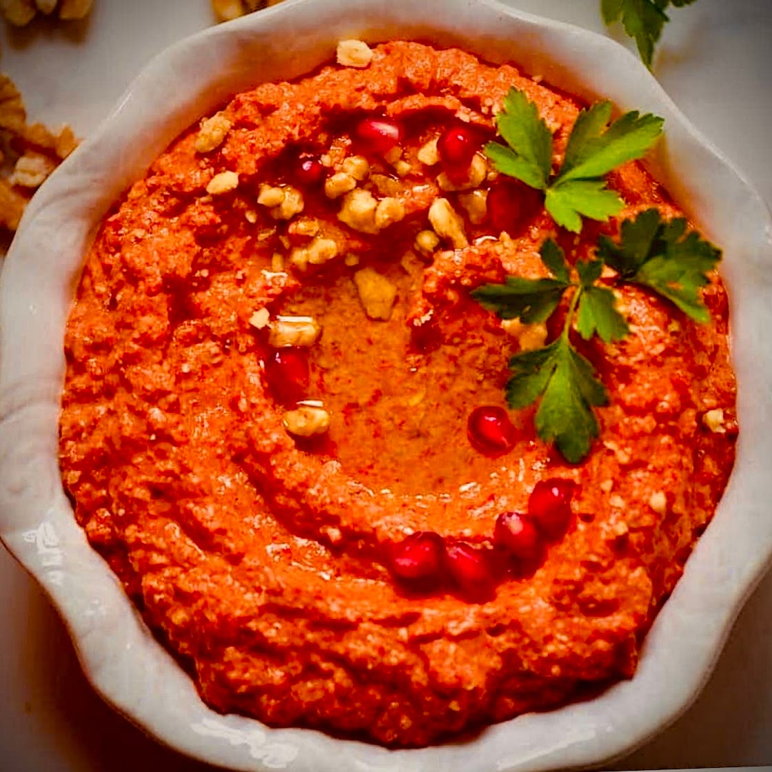 Muhammara, Roasted Red Pepper Recipe
