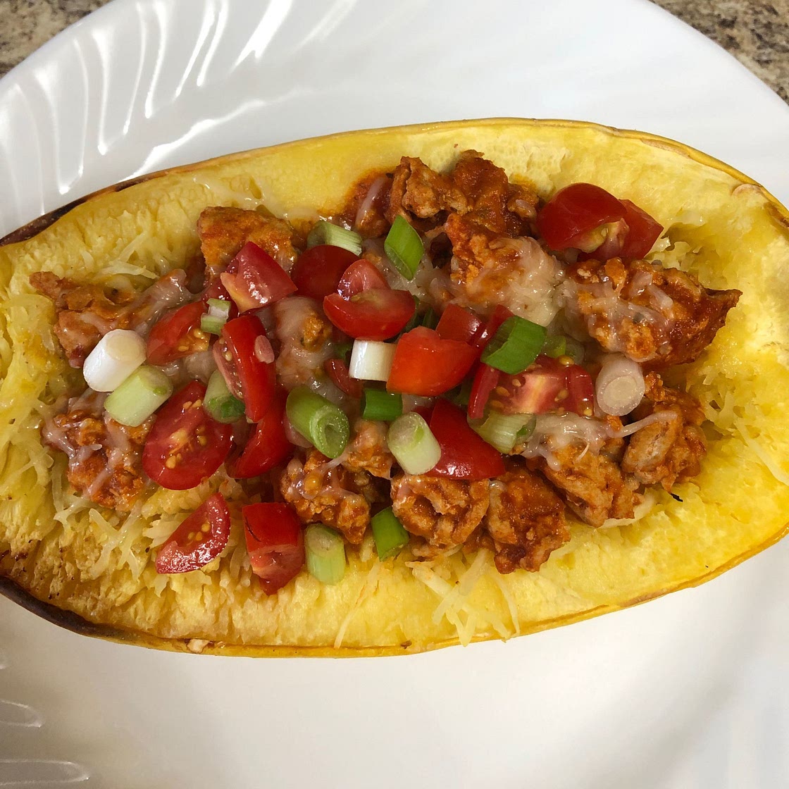 Turkey Taco Spaghetti Squash Boats