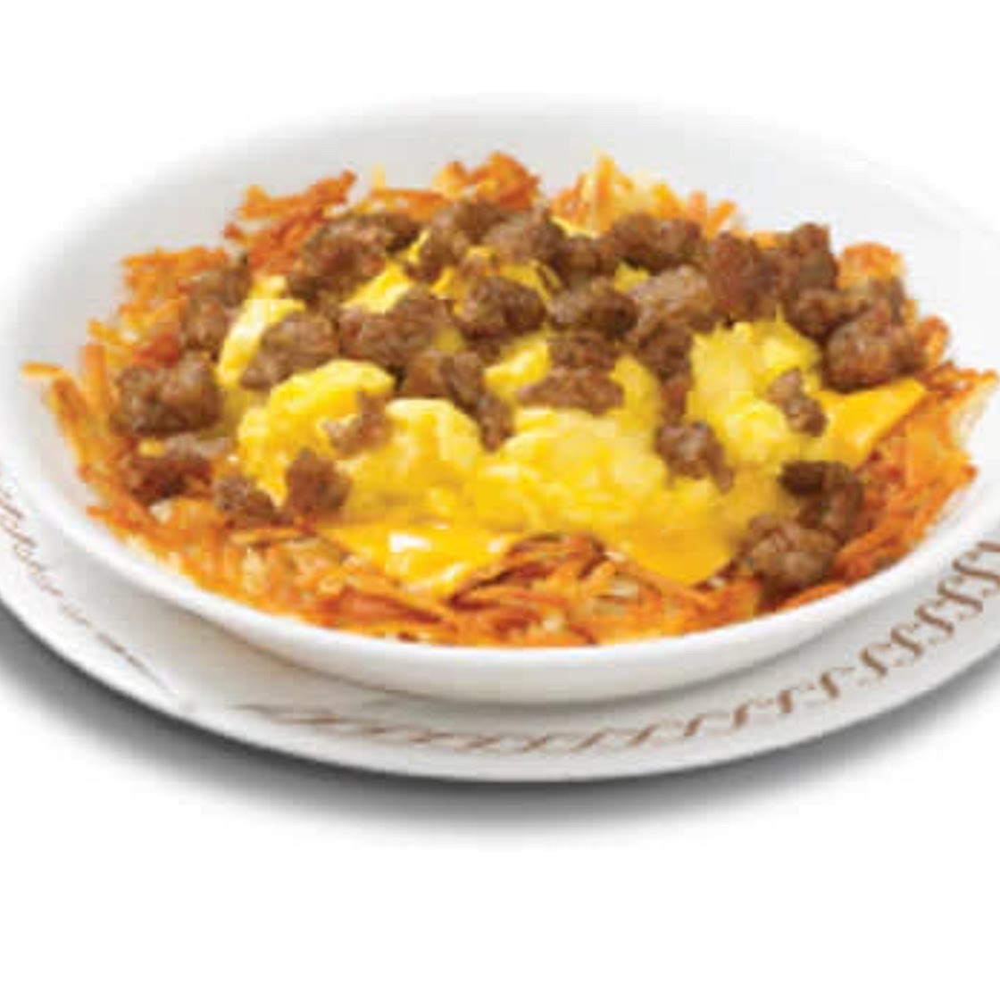Sausage hash brown bowl Waffle House 