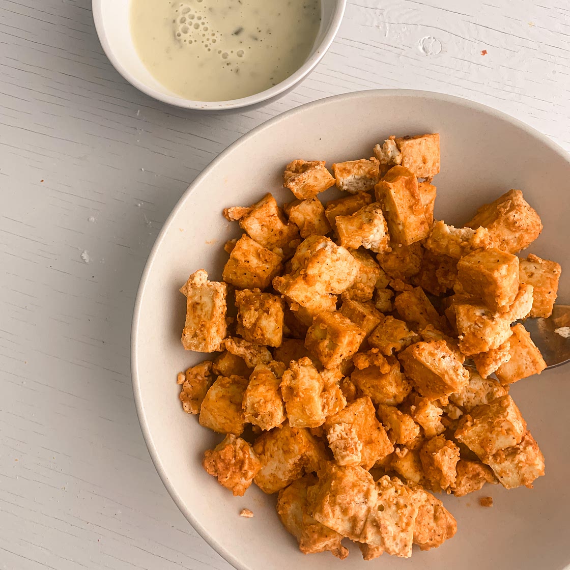 Crispy Buffalo tofu