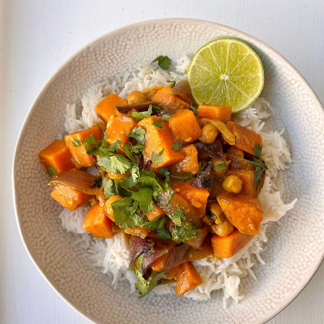 Satay Sweet Potato Curry