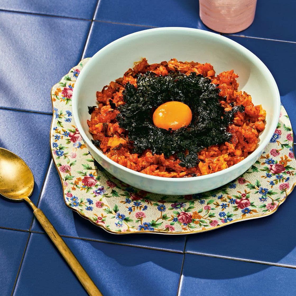 Eric’s Kimchi Fried Rice with Egg Yolk