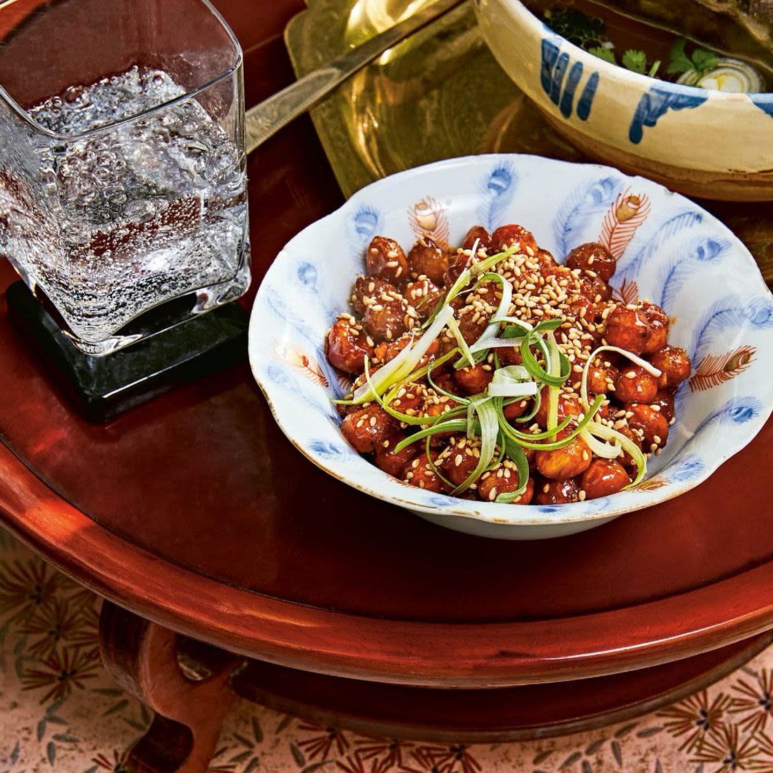 Crispy Yangnyeom Chickpeas with Caramelized Honey