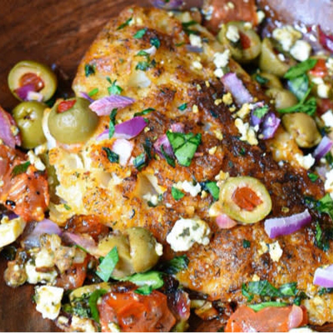 Mediterranean Baked Cod