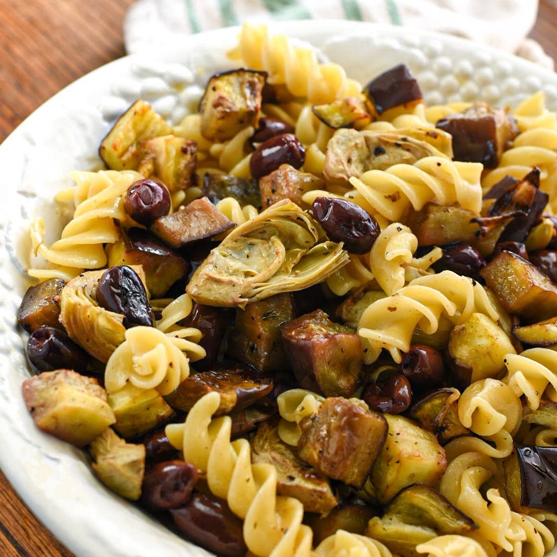 7 Ingredient Eggplant Pasta