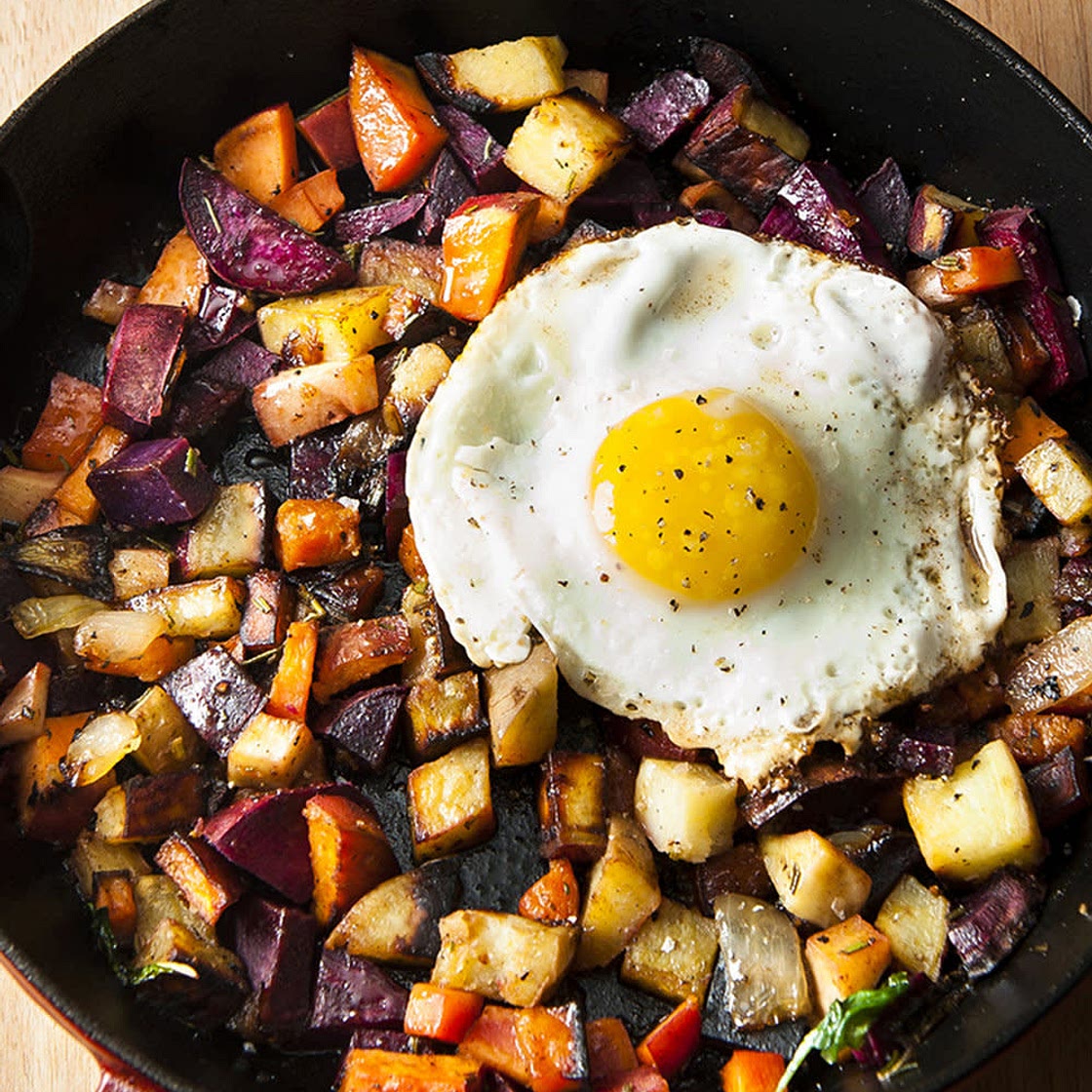 Dutch Oven Root Veggie Hash