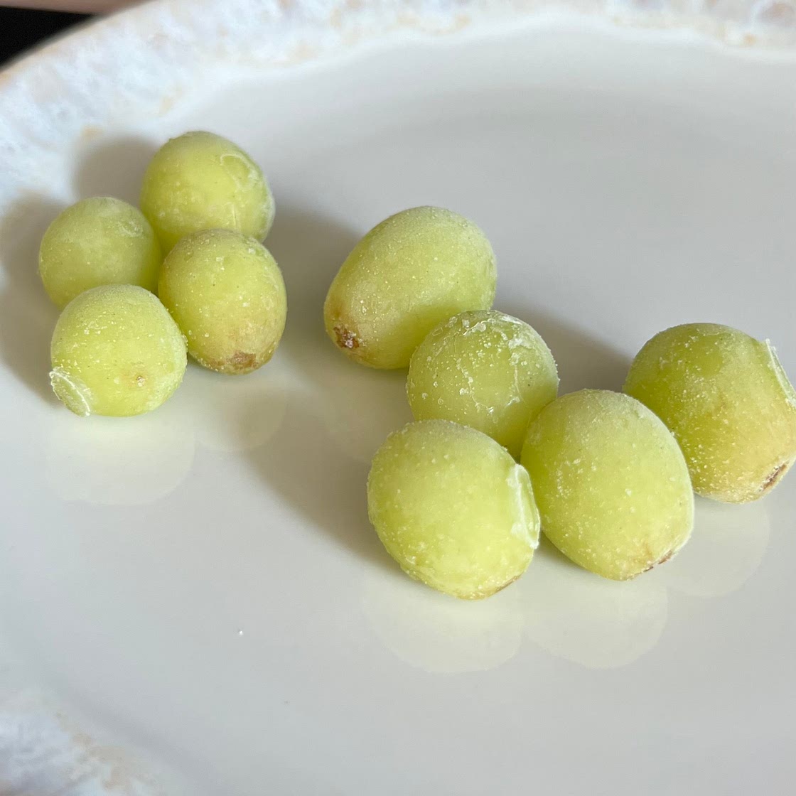 Frozen grapes (summer snack!)