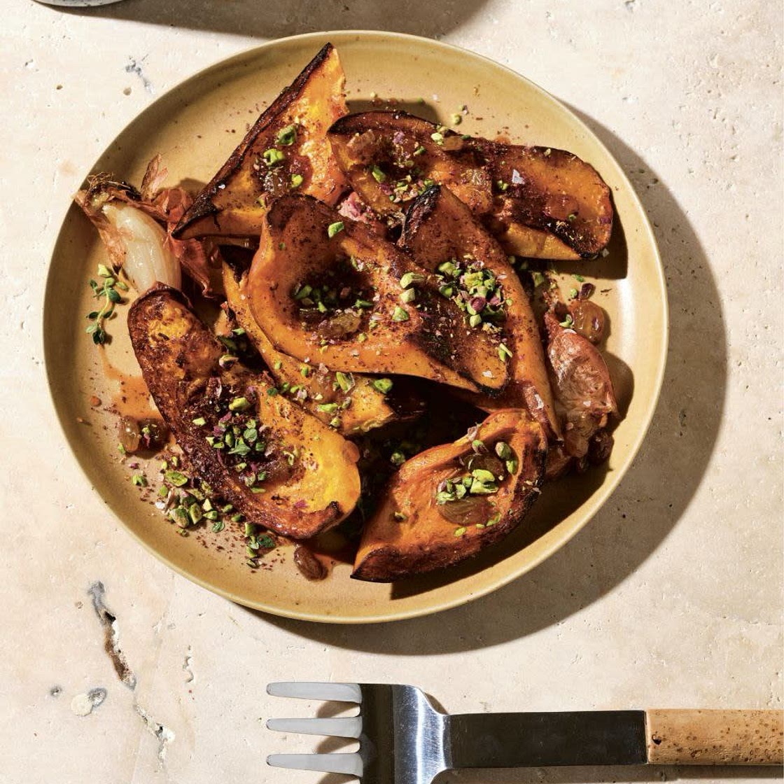 Sweet-and-Sour Caramelized Squash with Pistachio Za’atar