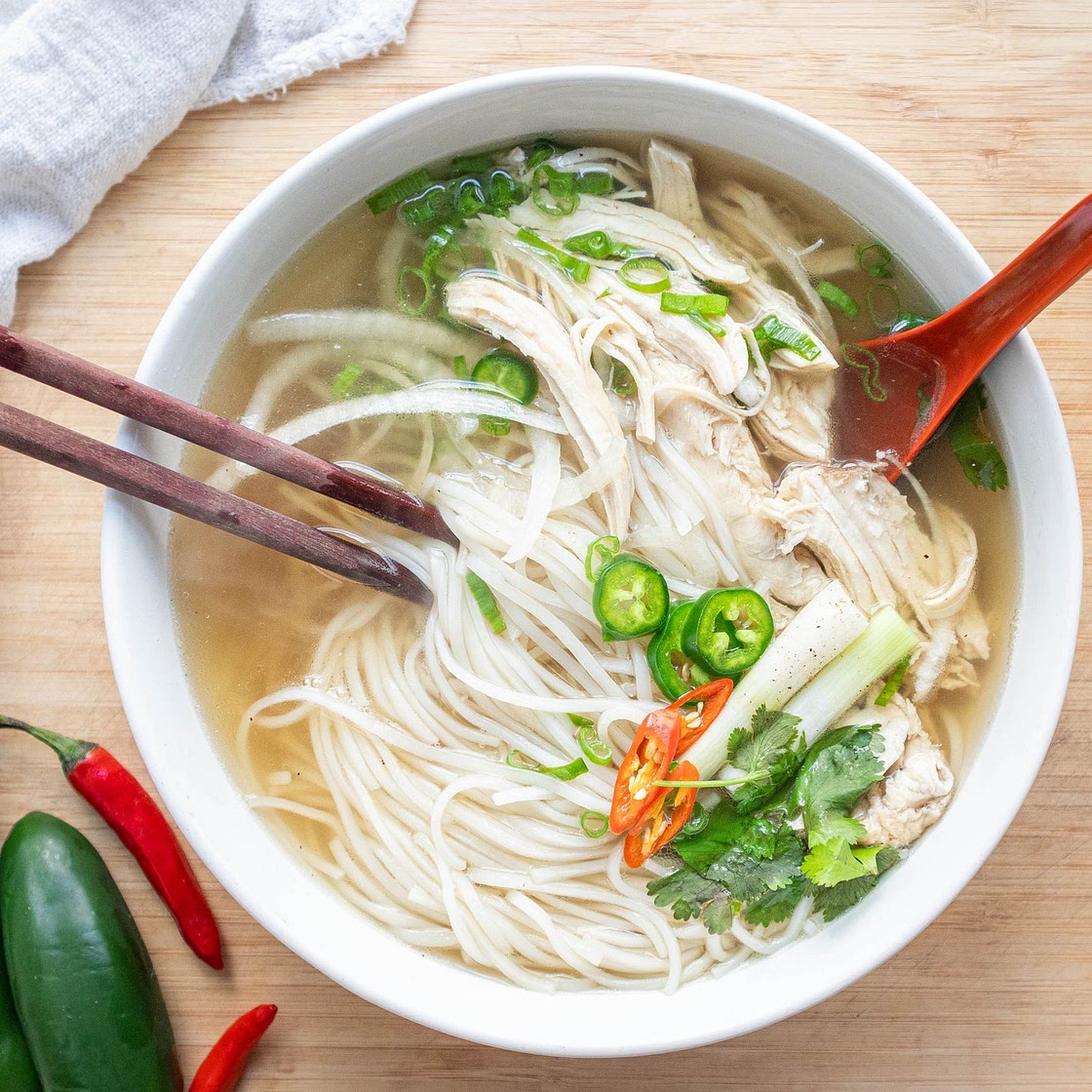 30-Minute Pressure Cooker Vietnamese Chicken Noodle Soup Recipe (Instant Pot Pho Ga) — Vicky Pham