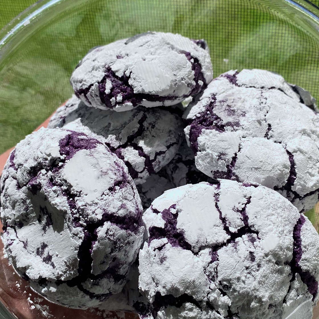 Ube Crinkle Cookies Recipe