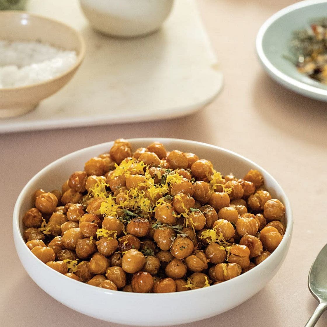 Lemony Fried Chickpeas