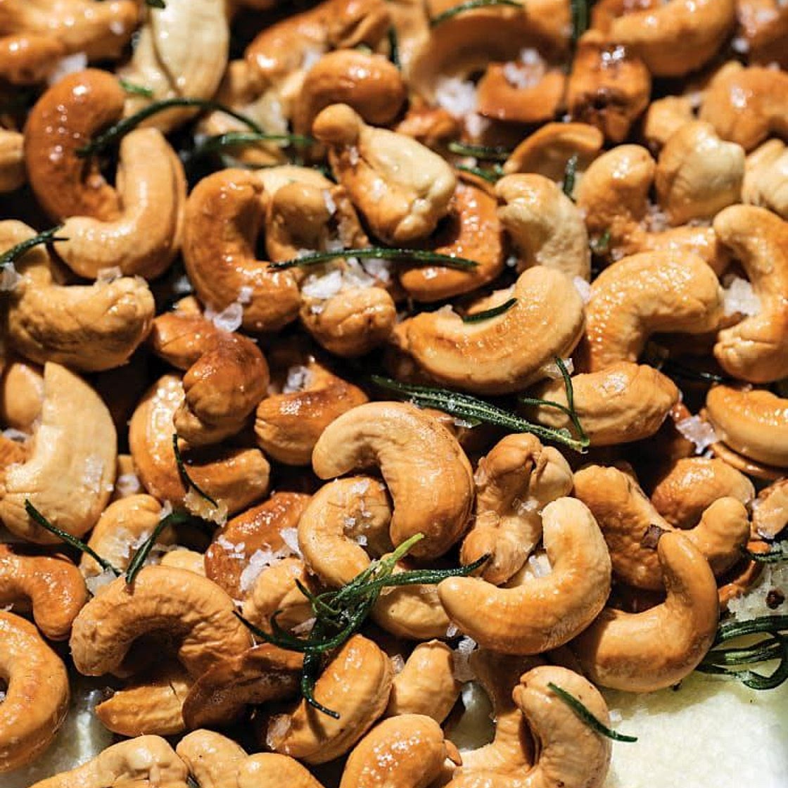 Gently Fried Nuts with Rosemary