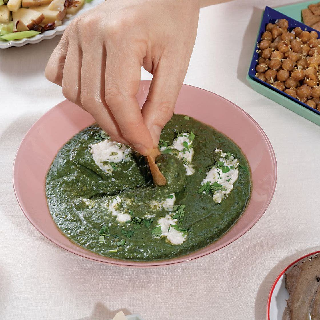 Spinach + Ricotta Dip, à la Saag Paneer
