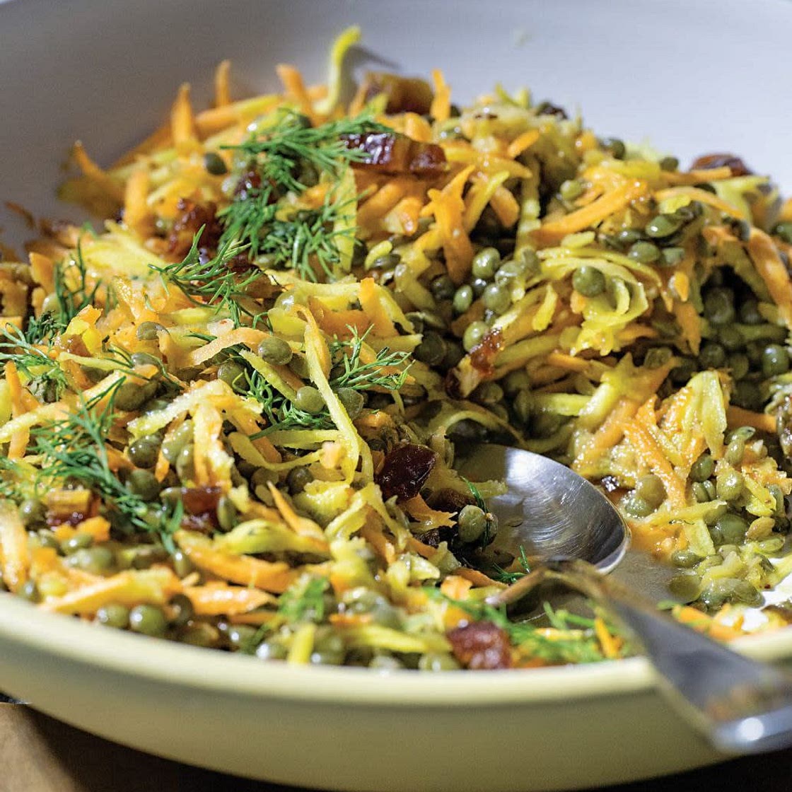 Lentils, Carrots + Dates with Dill