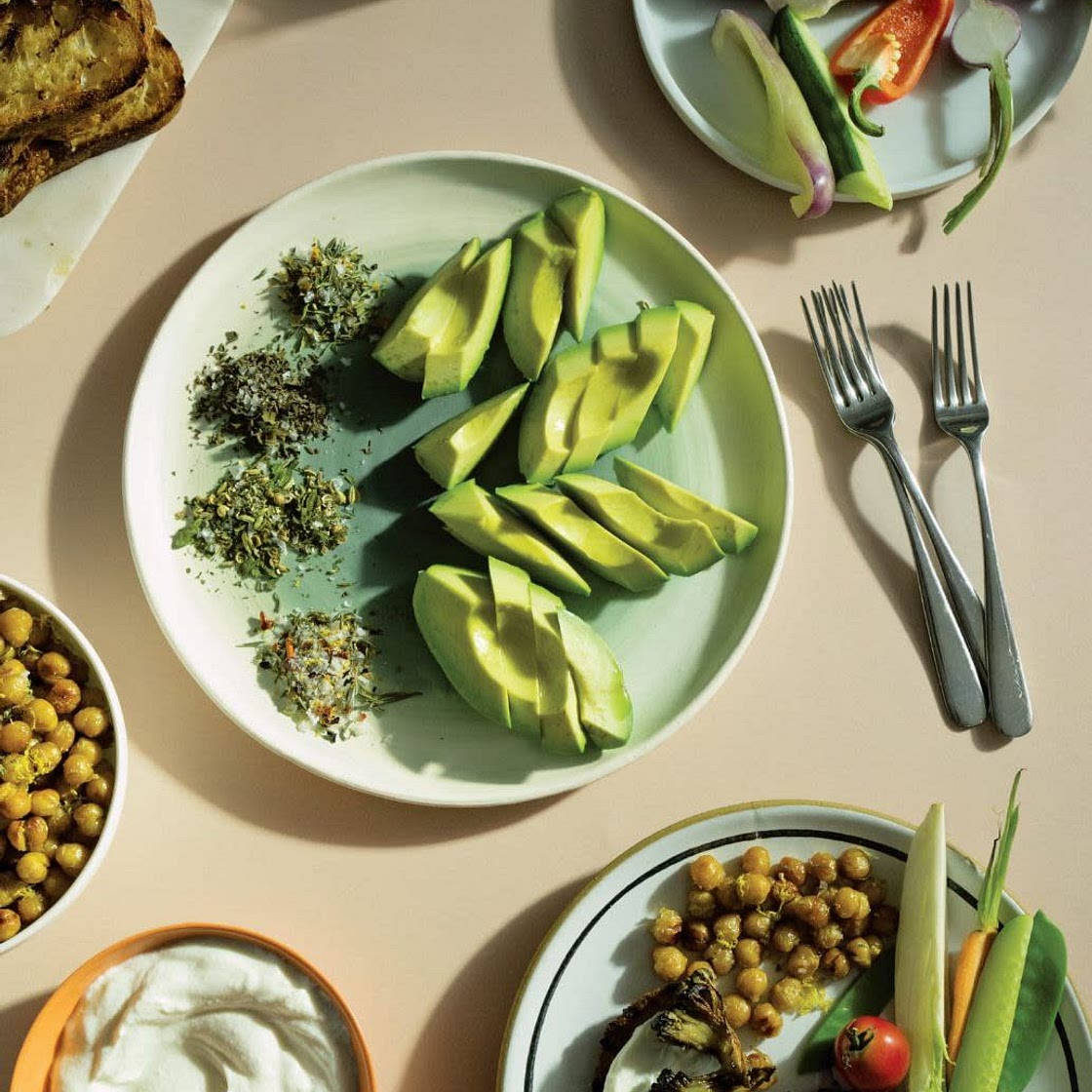 Herby Seasoning Blends for Boiled Eggs + Avocado Wedges