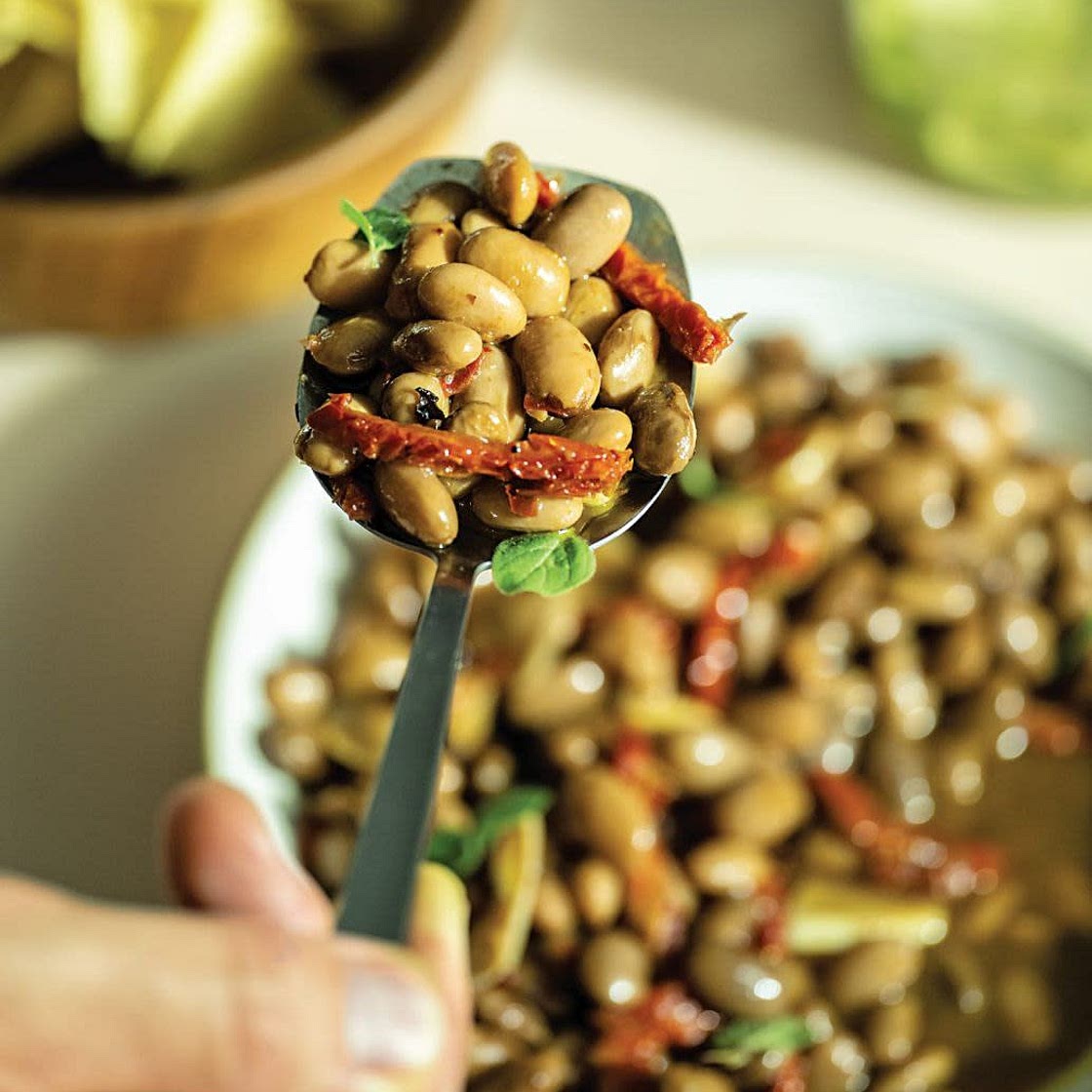Marinated Beans with Sun-Dried Tomatoes