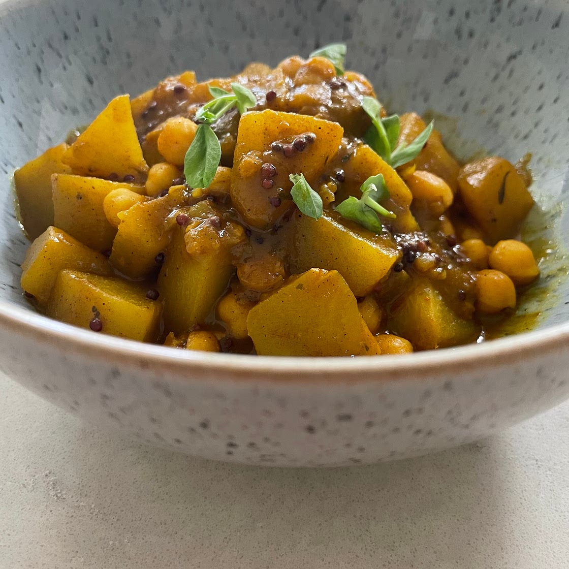 Jamaican chocho  (chayote) curry
