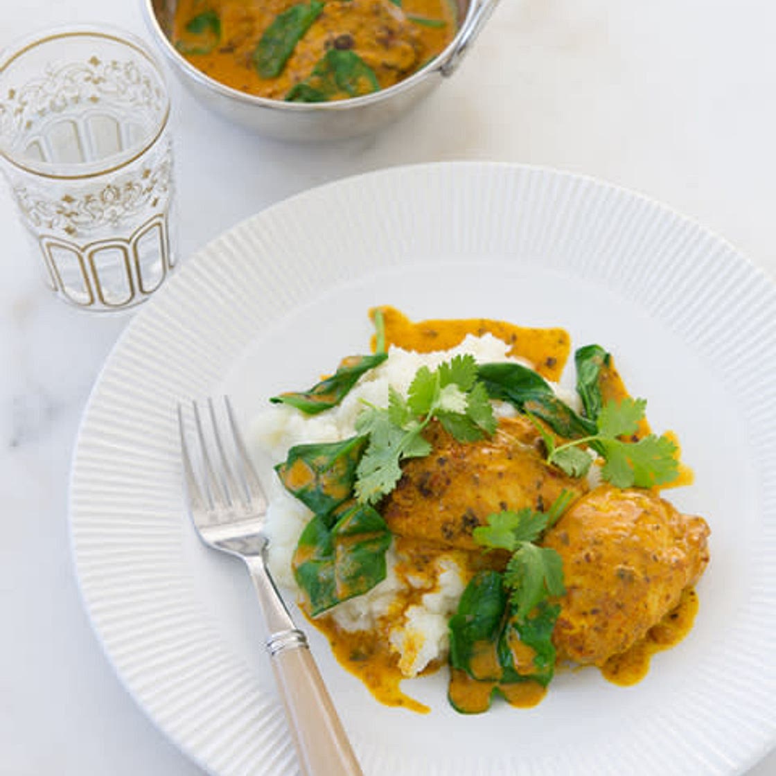 Chicken Tikka Curry with Cauliflower Mash