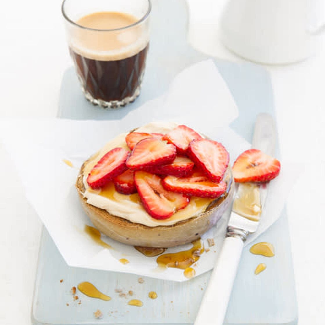 Cream Cheese, Strawberry & Maple Bagel